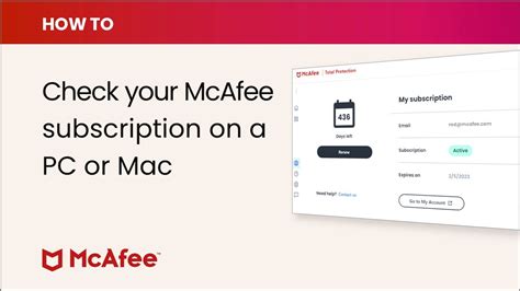 mcafee my account subscription|McAfee.